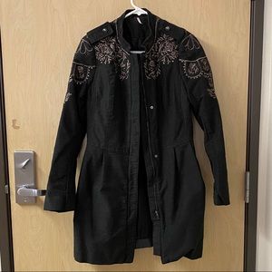 Embellished/embroidered Free People Coat